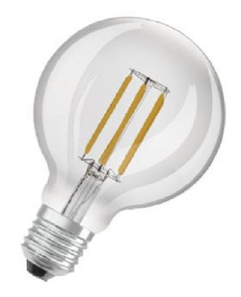 Osram / Ledvance LED Filament Globe Classic G95 klar 320° 3,8-60W/830 warmweiß 840lm E27 220-240V