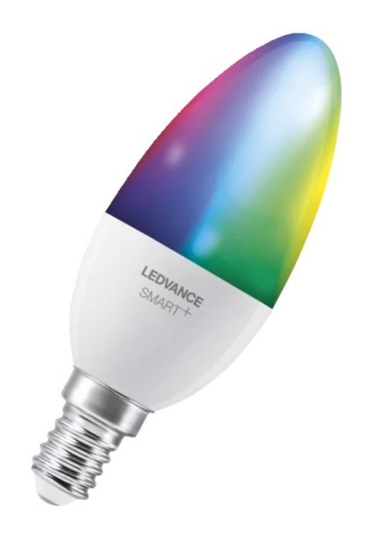 Ledvance LED WIFI Smart+ Kerze B40 matt 200° 4,9-40W/827-865 RGBW einstellbar 470lm E14 220-240V dimmbar 3er Pack