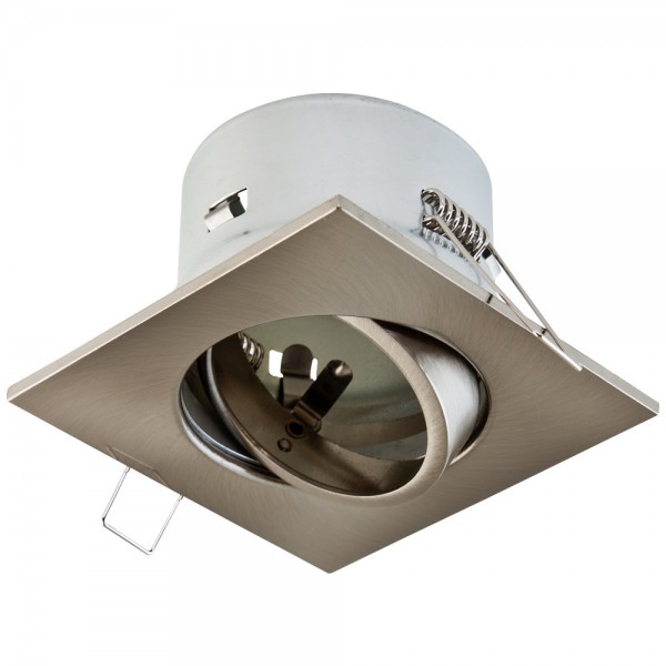 EVN Leuchte Chrom gebürstet drehbar schwenkbar viereckig 90x90x55mm 12V IP20