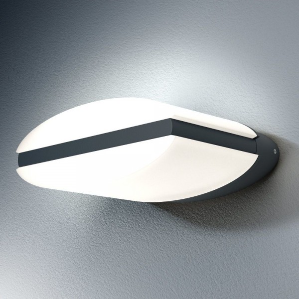 LEDVANCE LED Wandleuchte Endura Style Ellipse 12,5W/830 890lm warmweiß nicht dimmbar dunkelgrau IP44