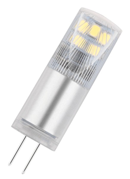 Modee SMD LED Alu-Plastik Pin klar 300° 1,8-21W/827 warmweiß 200lm G4 12V 1er Blister