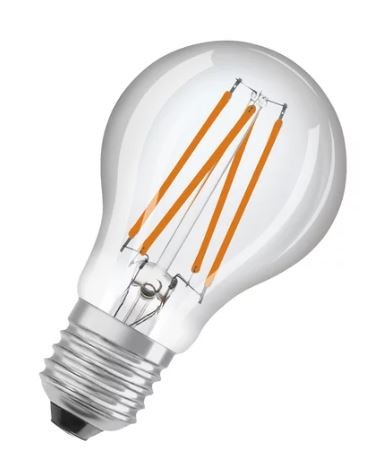 Osram LED Filament Star+ Classic A klar 320° Sensor 7,3-60W/827 warmweiß 806lm E27 220-240V