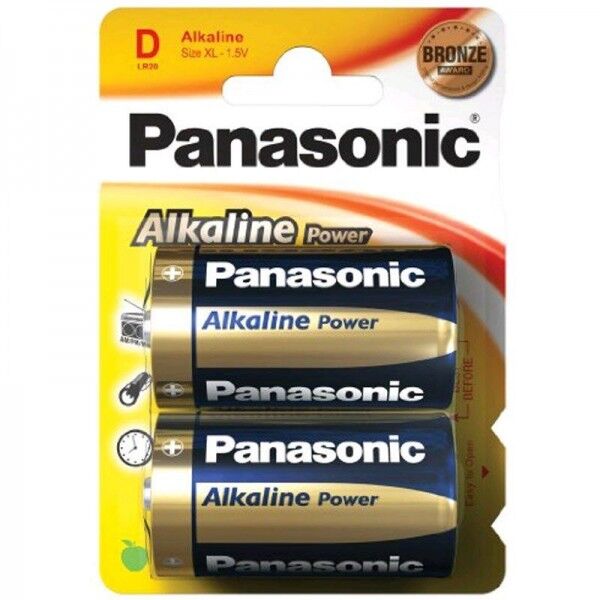 Panasonic Batterie Alkaline Power D 1,5V 2er Blister