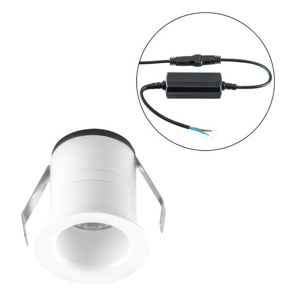 EVN LED Downlight weiß rund 45x49mm 5W 3000K 322lm 21-40° 200-240V IP44