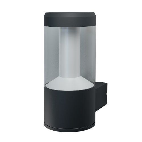 LEDVANCE LED Wandleuchte Endura Style Lantern Modern 11,5W/830 610lm warmweiß nicht dimmbar dunkelgrau IP44