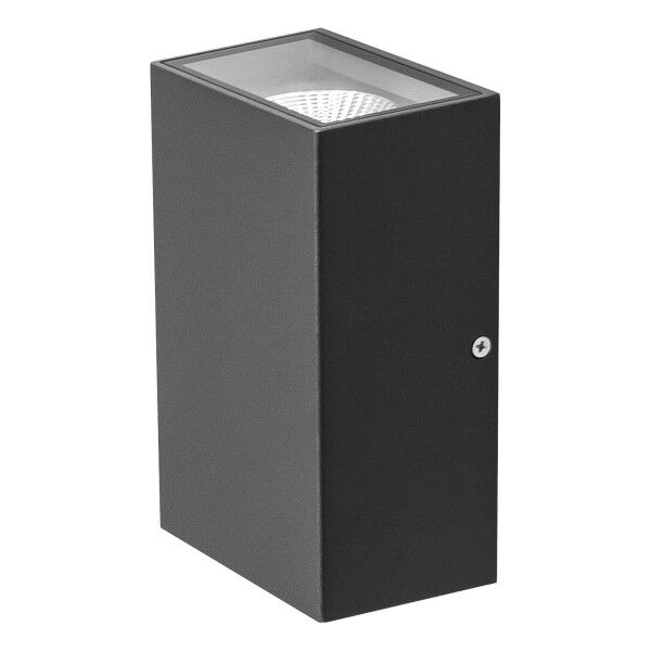 EVN LED 2-flammige Leuchte anthrazit rechteckig 160x100x66mm 12W 4000K 469lm >80° 100-240V IP54