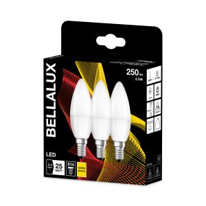 Osram LED Bellalux Classic B 3,3-25W/827 E14 250lm matt warmweiß nicht dimmbar 3er Pack