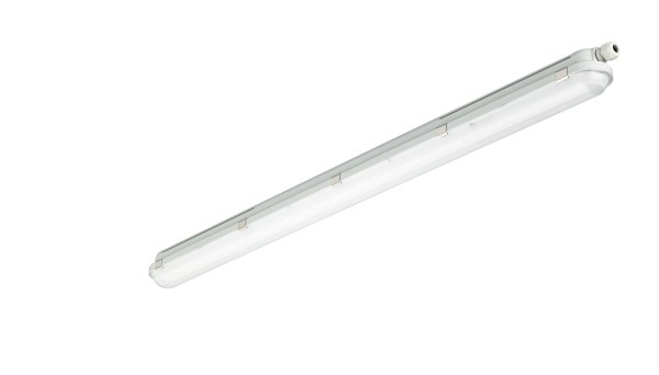 Philips LED CoreLine Feuchtraumleuchte WT120C satiniert 30,5W/840 kaltweiß 4000lm 105° 220-240V dimmbar IP65 1215mm Sensor