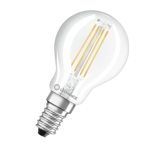 Osram / Ledvance LED Filament Tropfen P klar 300° Value 4-40W/827 warmweiß 470lm E14 220-240V