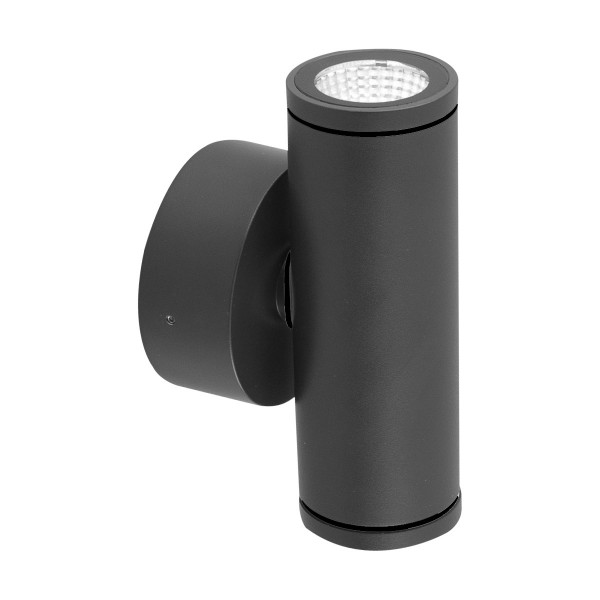 EVN Power-LED 2-flammige Leuchte anthrazit rund 60x105mm 10W 3000K 400lm 41-80° 100-240V IP65