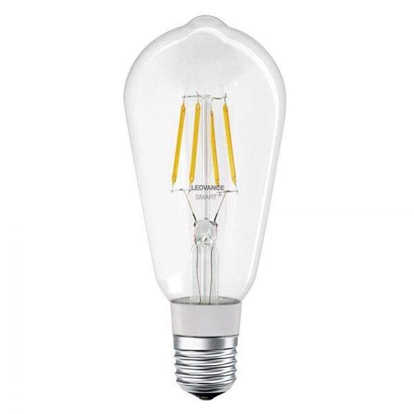 LEDVANCE LED Smart+ BT Apple HK CL A Filament 5,5-50W/827 E27 650lm klar 320° dimmbar