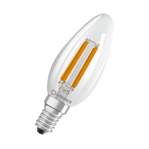 Osram / Ledvance LED Filament Kerze B klar 300° Superior 2,5-40W/827 warmweiß 470lm E14 220-240V