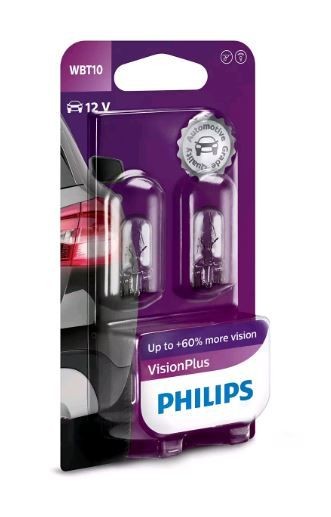 Philips VisionPlus #12040VPB2 Signal- und Innenbeleuchtung WBT10 6W 12V W2,1x9,5d