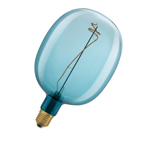 Osram / Ledvance LED Filament Vintage 1906 Ballon blau 320° 4,5-10W/816 extra warmweiß 100lm E27 220-240V dimmbar