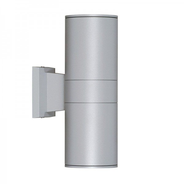 I-Light Wandleuchte Rund Silber, IP 54 2 x E27