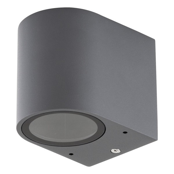 EVN 1-flammige Leuchte anthrazit halbrund 80x68x93mm 220-240V IP44