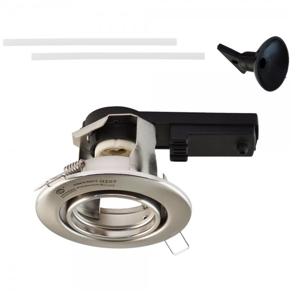 EVN Leuchte Chrom gebürstet schwenkbar rund 95x69mm 230V IP20