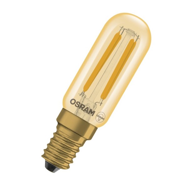 Osram / Ledvance LED Filament Vintage 1906 Special T26 klar 320° 4,8-40W/822 extra warmweiß 470lm E14 220-240V dimmbar