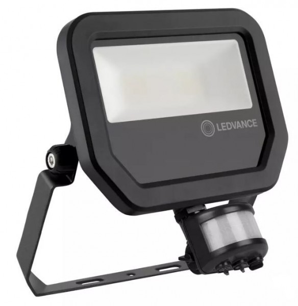 LEDVANCE LED Außenstrahler Floodlight Sensor 20W/3000K IP65 2200lm schwarz
