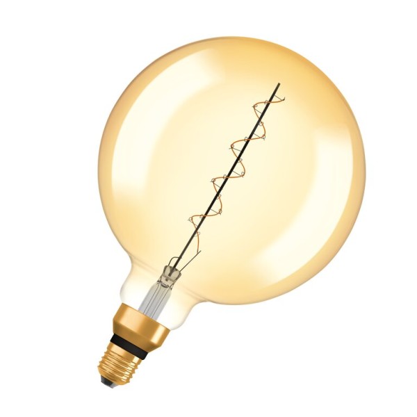 Osram / Ledvance LED Filament Vintage 1906 Globe G200 gold 320° 4,8-33W/822 extra warmweiß 400lm E27 220-240V dimmbar