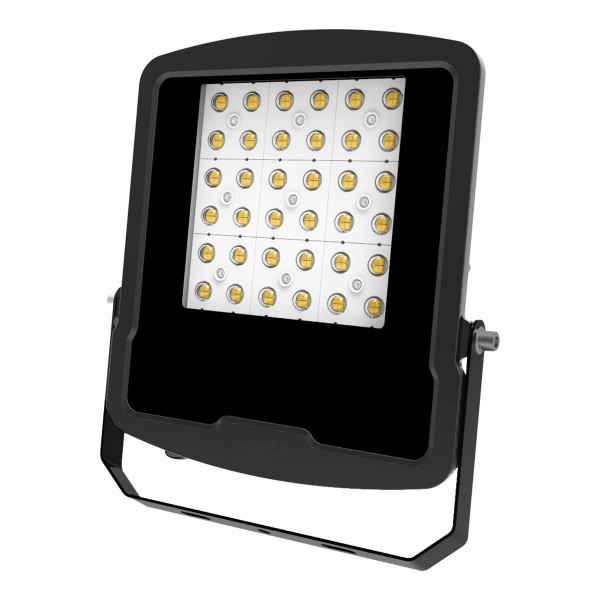 EVN LED Strahler schwarz schwenkbar rechteckig 282x41x321mm 100W 4000K 12500lm >80° 220-240V IP65