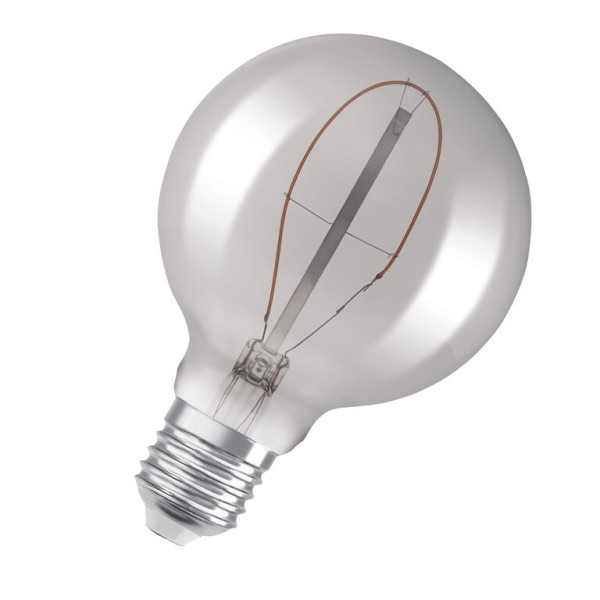 Osram / Ledvance LED Filament Vintage 1906 Globe G95 rauchig 320° 3,4-10W/818 extra warmweiß 100lm E27 220-240V