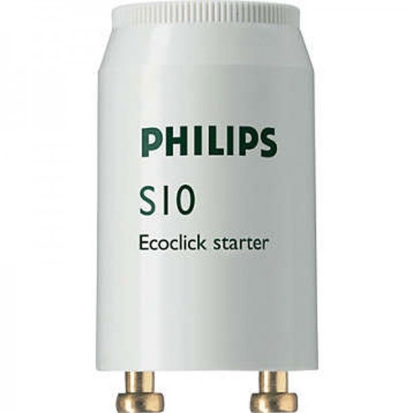 Philips Starter S10 Ecoclick Starter Leuchtstoffröhre Einzelschaltung 4-65W SIN 220-240V