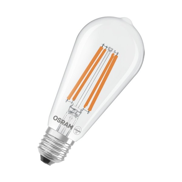 Osram / Ledvance LED Filament Edison ST klar 300° UltraEfficient 3,8-60W/827 warmweiß 806lm E27 220-240V