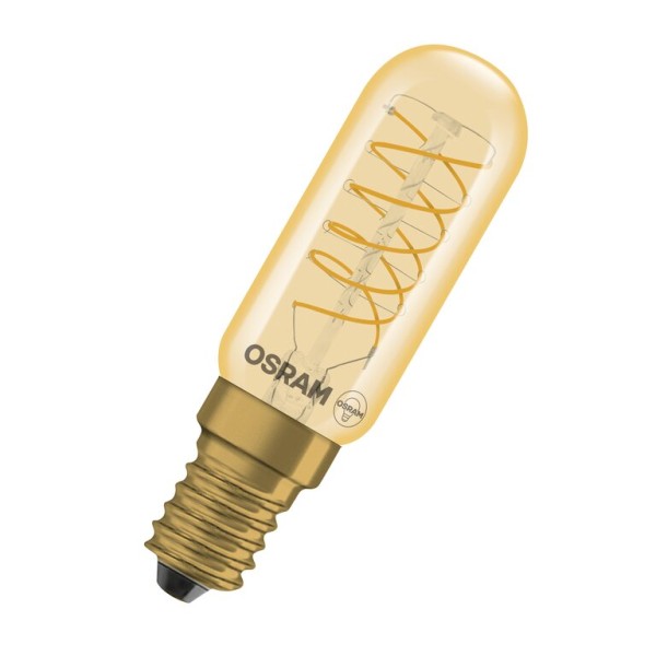 Osram / Ledvance LED Filament Spiral Vintage 1906 Special T26 klar 320° 4,8-36W/822 extra warmweiß 420lm E14 220-240V dimmbar
