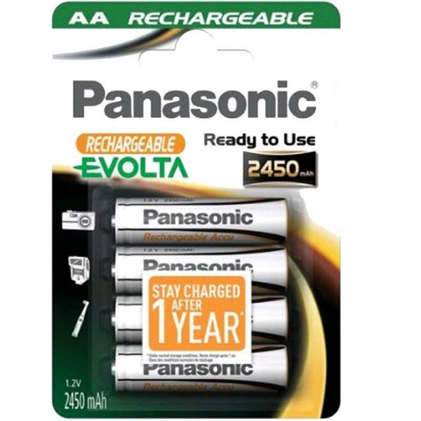 Panasonic Akku Evolta Ready2Use AA 2450 mAH 1,2V 4er Blister