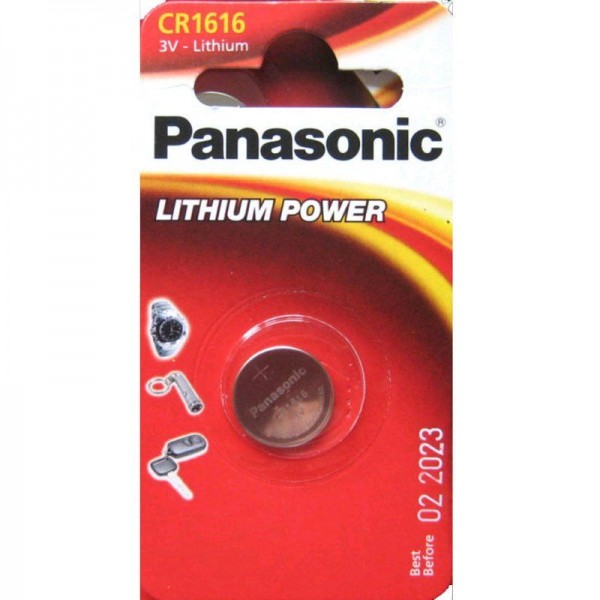 Panasonic Knopfzelle Lithium Power CR 1616 3V 1er Blister