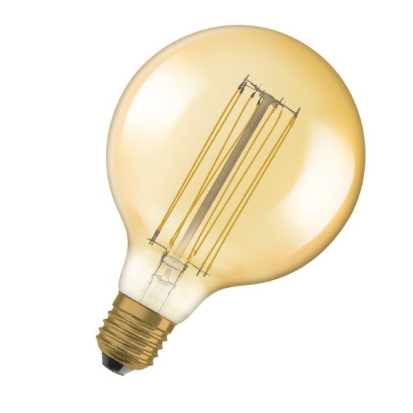 Osram / Ledvance LED Filament Vintage 1906 Globe G125 gold 320° 5,8-40W/822 extra warmweiß 470lm E27 220-240V dimmbar