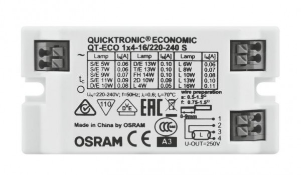 1x OSRAM QUICKTRONIC PROFESSIONAL QTP5 2x14-35 35W EVG Vorschaltgerät O 