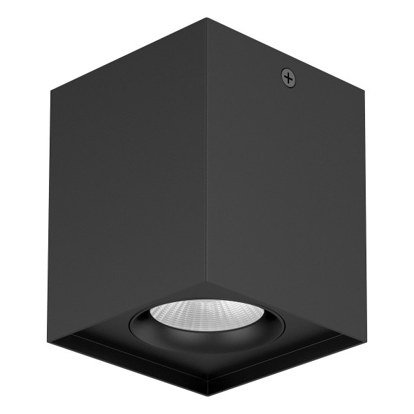 EVN Leuchte schwarz kardanisch-schwenkbar viereckig 90x90x108mm 10W 3000K 41-80° 200-240V IP20