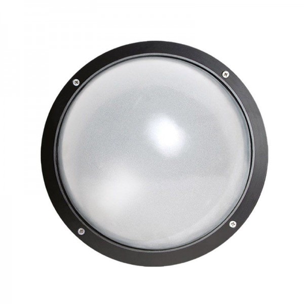 I-Light Wandleuchte Rund Schwarz, IP 54, E27, Type 4071LB