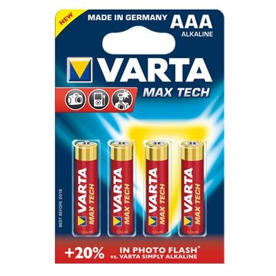 Varta Batterien Max Tech 4703 AAA 4er Blister
