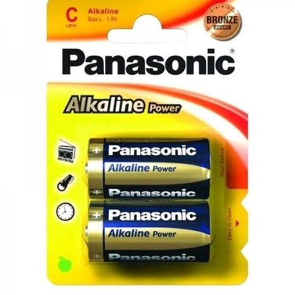 Panasonic Batterie Alkaline Power C 1,5V 2er Blister