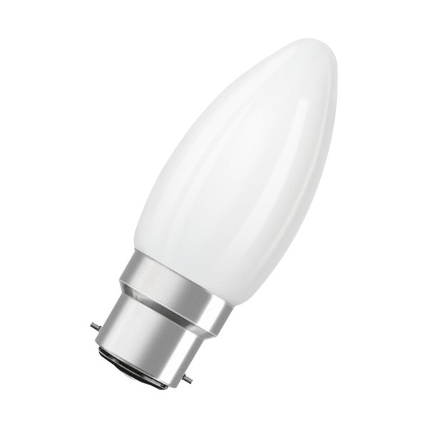 Osram / Ledvance LED Filament Superstar Kerze B matt 320° 3,4-40W/827 warmweiß 470lm B22d 220-240V dimmbar