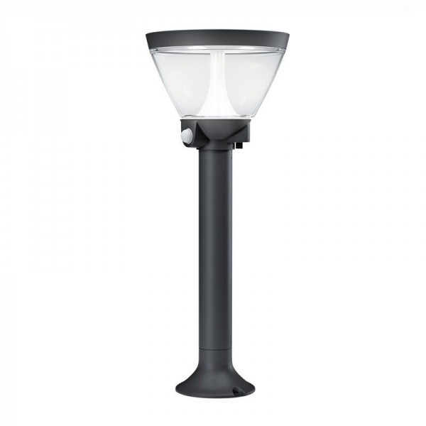 Osram LED Bodenleuchte Endura Style Lantern Solar/AC 53cm 7,5W/830 300lm warmweiß nicht dimmbar dunkelgrau IP44