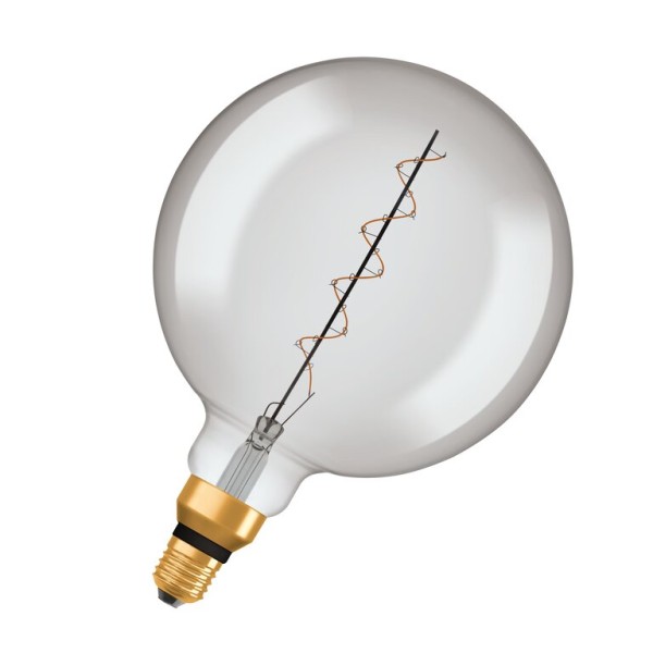 Osram / Ledvance LED Filament Vintage 1906 Globe G200 rauchig 320° 4,8-16W/818 extra warmweiß 150lm E27 220-240V dimmbar