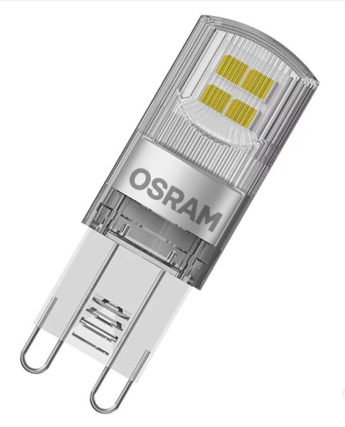 Osram LED Base 300° Pin 1,9-20W/827 warmweiß 200lm G9 220-240V 5er Blister