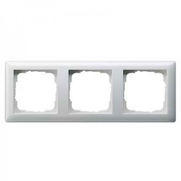 Gira Abdeckrahmen 3-Fach Standard 55 Reinweiß glänzend 021303