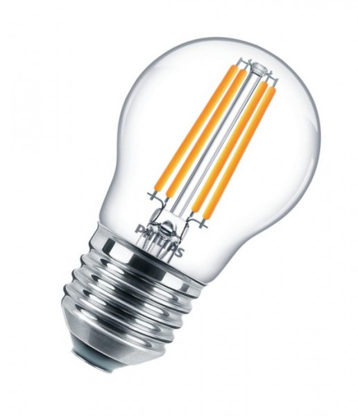 Philips CorePro LEDluster P45 Filament 6,5-60W/827 LED E27 806lm warmweiß