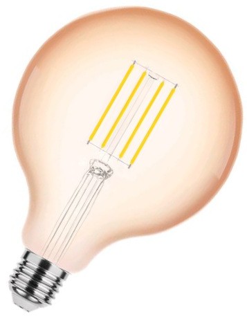 Modee Filament Globe Bernstein G125 320° 4-33W/818 extra warmweiß 320lm E27 220-240V