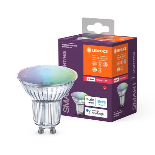 Osram / Ledvance LED Zigbee Smart+ Reflektor PAR16 100° 4,9-28W/820-865 RGBW 300lm GU10 220-240V dimmbar