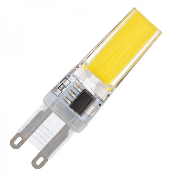 Modee LED COB Silikon 3-25W/860 G9 330lm tageslichtweiß nicht dimmbar Stiftsockellampe 360° 25000h ersetzt 25W (ersetzt Osram/Philips G9 Halogen)