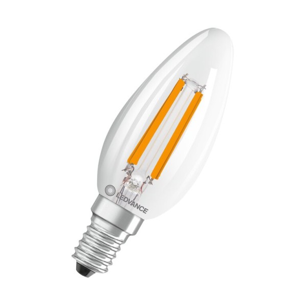 Osram / Ledvance LED Filament Kerze B klar 300° Superior UltraEfficient 2,9-40W/827 warmweiß 470lm E14 220-240V dimmbar