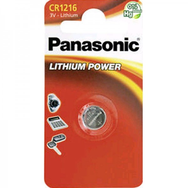 Panasonic Knopfzelle Lithium Power CR 1216 3V 1er Blister