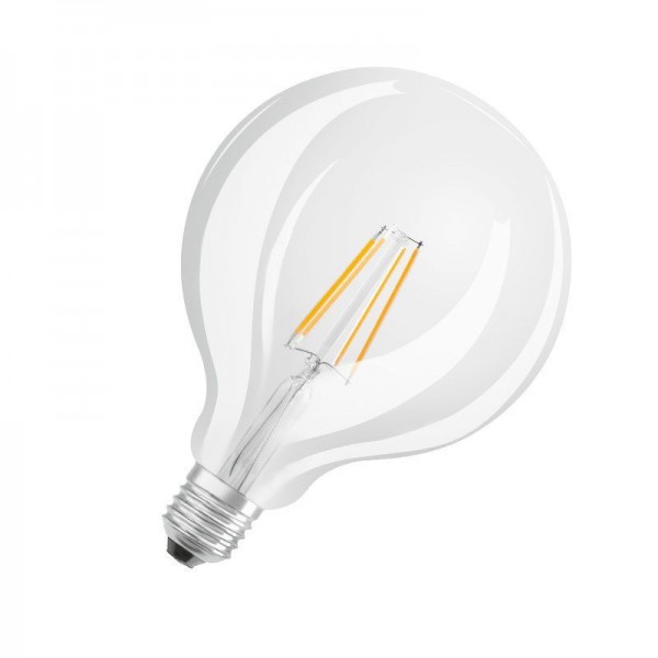 Osram LEDstar+ GlowDim Globe Ø125 Filament 7-60W/827 LED E27 klar 320° 806lm echt warmweiß GLOWdim