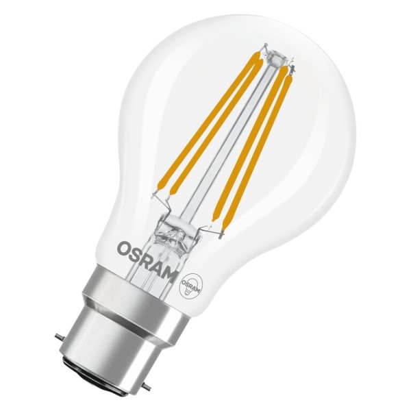 Osram / Ledvance LED Filament Superstar Classic A klar 300° 5,9-60W/827 warmweiß 806lm B22d 220-240V dimmbar